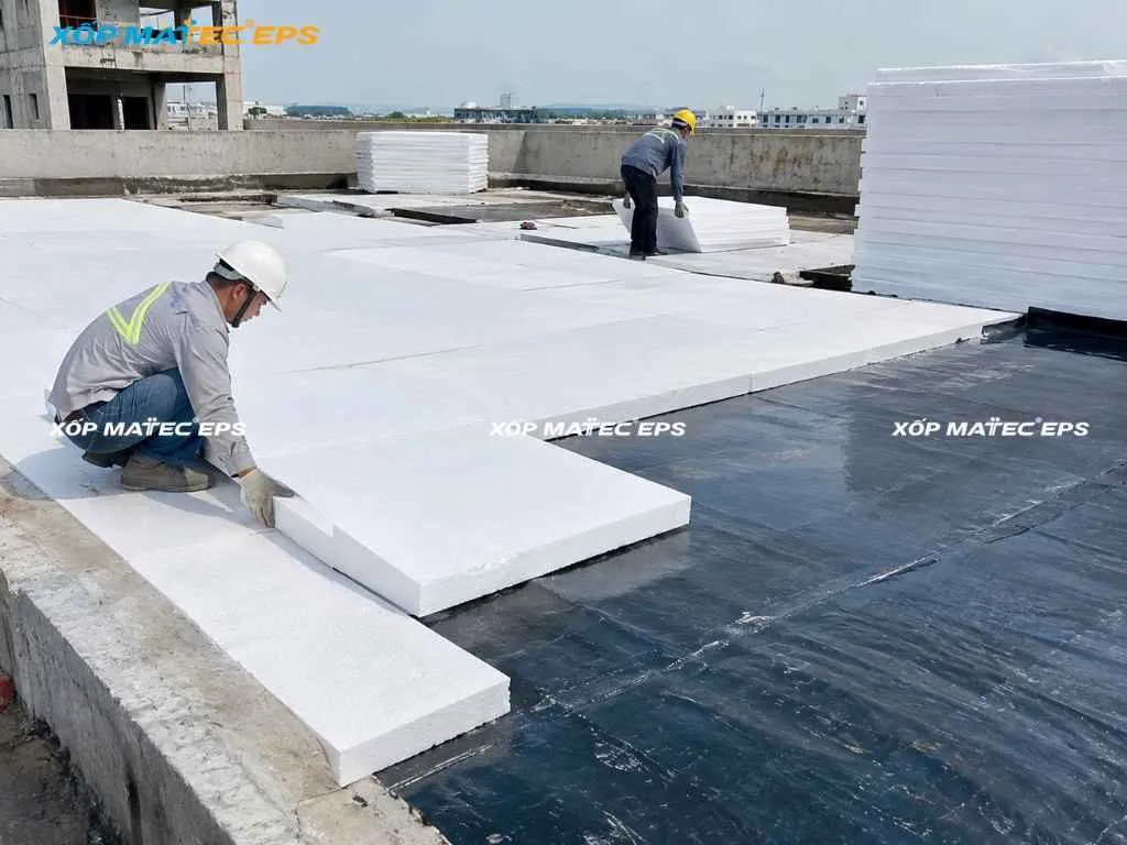 Xốp bảo vệ lớp chống thấm thực tế
